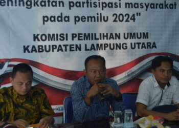 Bincang Pemilu Bersama PWI Lampura, KPUD Sampaikan Pentingnya Peran Media Dalam Pemilu 2024