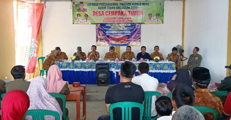Serap Aspirasi Masyarakat, Kades Cempaka Timur Paparkan Realisasi DD Tahun 2022