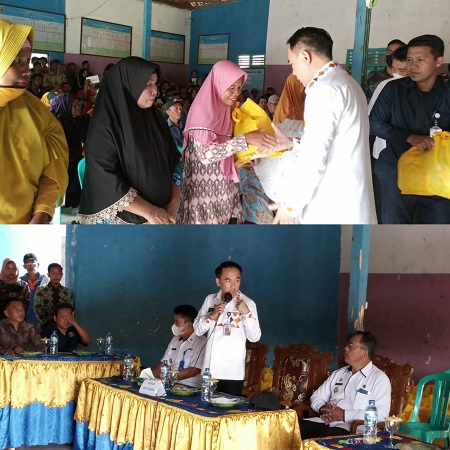 Bupati Adipati Serahkan 400 Sembako Bansos Gubernur Lampung