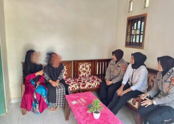 Peduli Korban Pelecehan Seksual, Kapolres Mesuji Kirim Tim Polwan Trauma Healing