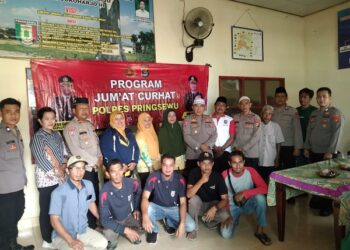 Jumat Curhat, Polres Pringsewu Tampung dan Tindaklanjuti Aspirasi Masyarakat Sukoharjo