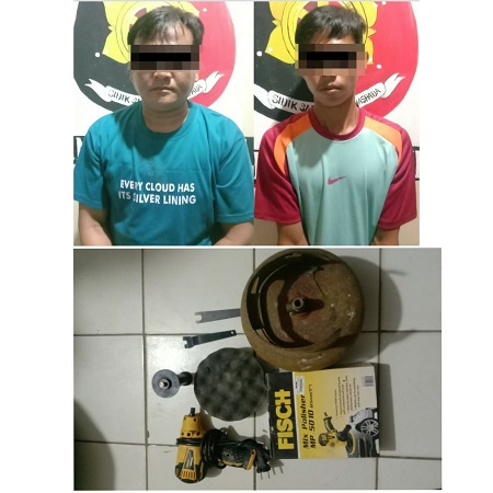 Dua Pelaku Curat di Bengkel Motor Diamankan Polsek Banjit