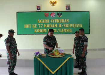 Dimomen HUT Kodam II Sriwijaya ke 77, Kodim 0421/Lamsel Gelar Bhaksos bagi masyarakat
