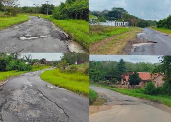 Warga Keluhkan Jalan Provinsi di Tubaba Banyak Rusak