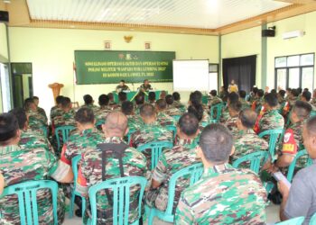 Anggota Kodim 0421/Ls, terima Sosialisasi penyuluhan Operasi Gaktib Yustisi