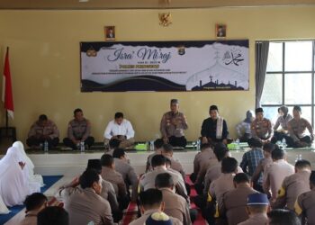Polres Pringsewu jadikan momentum Peringatan Isra Mi’raj untuk meningkatkan keimanan dan ketaqwaan