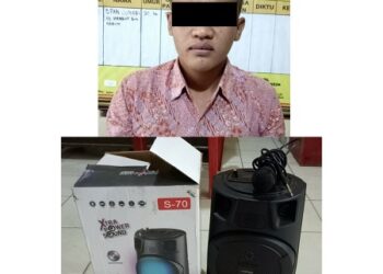 Polsek Baradatu Amankan Pelaku Diduga Curi Speaker Aktif