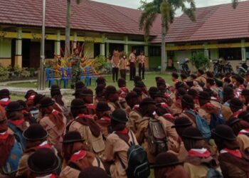 Babinsa Kodim 0421/Ls, Bina Karakter Pemuda Melalui Gerakan Pramuka.