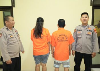 Satnarkoba Polres Pringsewu Amankan Pasangan Bukan Suami Istri Yang Sedang Berpesta Sabu