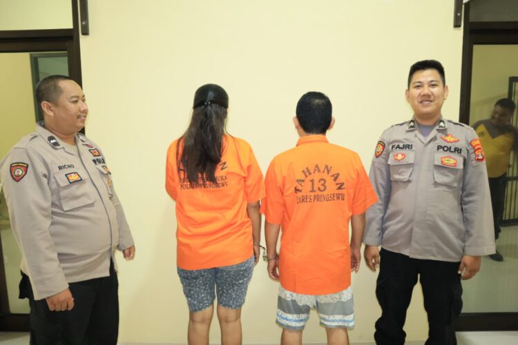 Satnarkoba Polres Pringsewu Amankan Pasangan Bukan Suami Istri Yang Sedang Berpesta Sabu