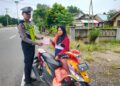 Keselamatan Krakatau Sat Lantas Polres Tubaba Telah Keluarkan 100 Teguran Tertulis