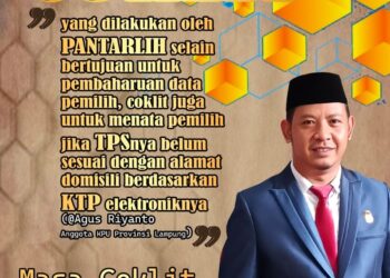 KPU Tubaba Libatkan 842 Pantarlih Lakukan Coklit, ini Jumlah Data Pemilihnya