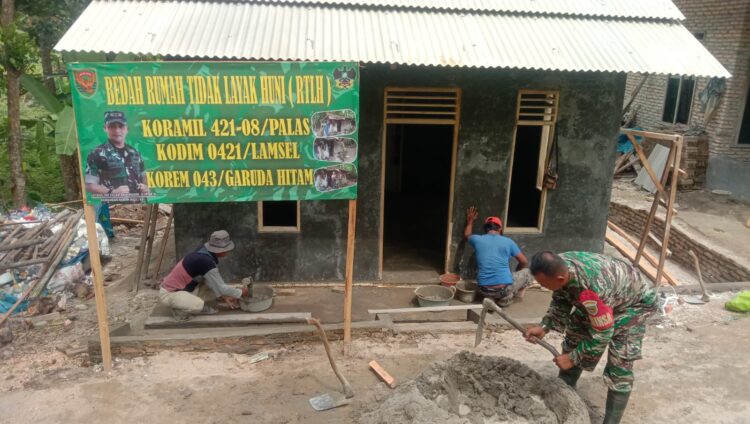 Dapat Program Bedah RTLH, Eman ucapkan terimaksih untuk TNI AD