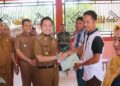 Wabup Lampura Serahkan 295 Sertifikat Tanah Di Kecamatan Blambangan Pagar