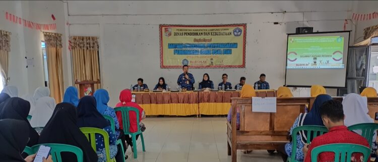 Kadis Pendidikan Lampura Buka Sosialisasi Pengelolaan BOP PAUD Tahun 2023