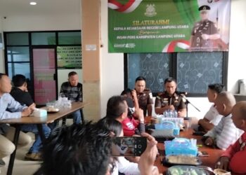 Ngopi Bareng Insan Pers, Kajari Lampung Utara Ajak Media Bangun Lampung Utara Lebih Baik Lagi.