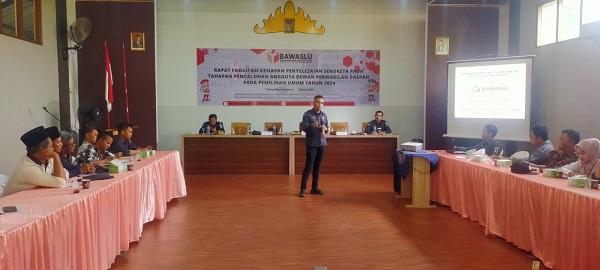 Berikan Pemahaman, Bawaslu Tubaba Gelar Rapat Penyelesaian Sengketa Pada Pemilu 2024