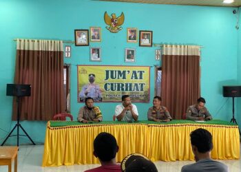 Jumat Curhat di Pardasuka, Kapolsek Imbau Masyarakat Waspadai Peningkatan Angka Kriminalitas