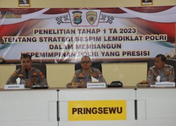 Puslitbang Polri Lakukan Penelitian Kepemimpinan Polri Di Polres Pringsewu