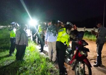 Antisipasi Tindak Kriminalitas, Gabungan Personil Polres Mesuji Gelar Patroli dan Razia