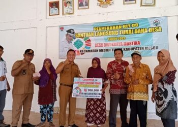 Pemdes DKM, Salurkan BLT DD Triwulan Pertama Bagi 21 KPM