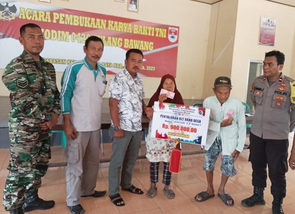 Pemerintah Desa Brabasan, Salurkan BLT Triwulan Pertama Tahun 2023