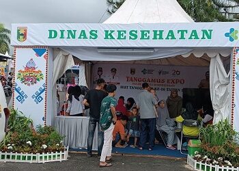 Pengunjung Tanggamus Expo 2023 Banjiri Stand Dinas Kesehatan untuk Periksakan Kesehatan
