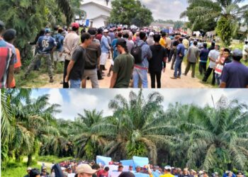 Ratusan Warga di Tiga Kampung, Tuntut PT.AKG Kembalikan Hak Tanahnya