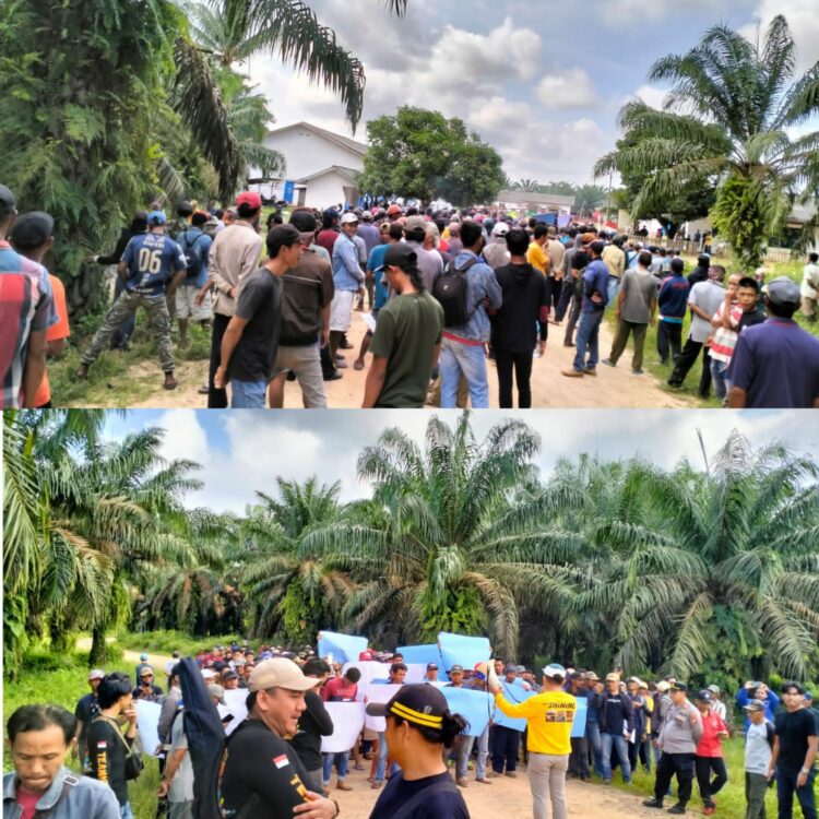 Ratusan Warga di Tiga Kampung, Tuntut PT.AKG Kembalikan Hak Tanahnya