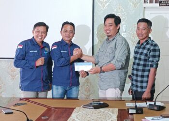 Sukseskan Pemilu tahun 2024 mendatang, PWI Lamsel dan KPU Jalin Sinergitas.