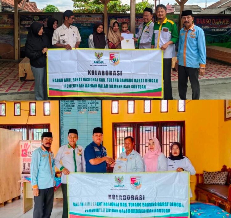 Baznas Tubaba Beri Bantuan Warga Sakit dan Pedagang Bakso Kurang Mampu