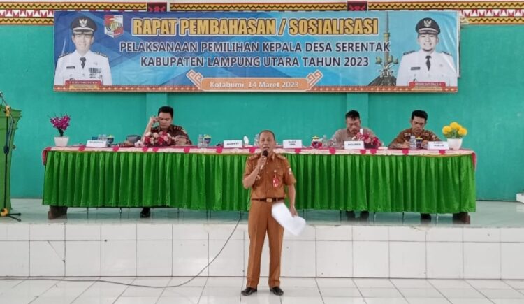 DPMD Lampura Gelar Sosialisasi Pilkades Serentak 2023