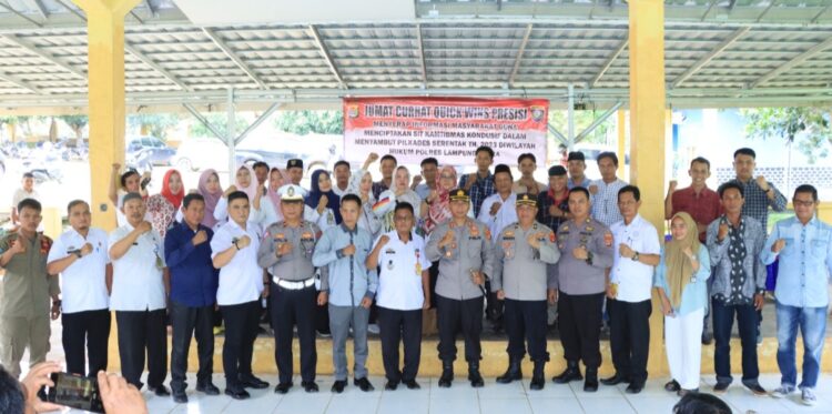 Jum.at Curhat, Kapolres Lampung Utara Serap Aspirasi Warga Abung Pekurun