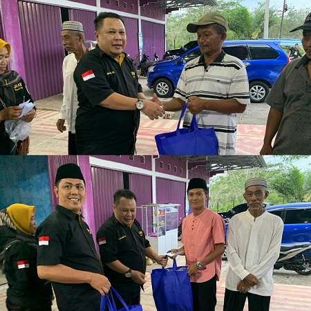 DPC GRANAT Way Kanan Berikan Bantuan sembako 20 warga Kurang Mampu