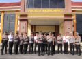Kapolres Pringsewu Pimpin upacara Kenaikan Pangkat Pengabdian dan Pemberian Penghargaan Personel Berprestasi