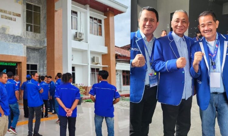 Datangi Pengadilan Negeri, DPC Demokrat Tubaba Nyatakan Lawan Moeldoko