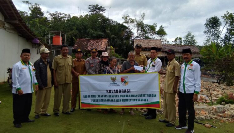 Baznas Tubaba Salurkan Bantuan 3 Juta Untuk Korban Kebakaran