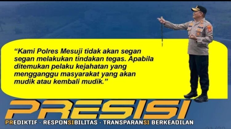 Ganggu Pemudik, Polres Mesuji Akan Tindak Tegas Pelakunya
