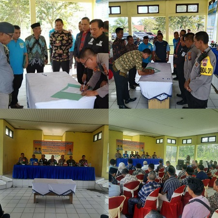 Polres Way Kanan Dukung Deklarasi Damai Pilkakam Serentak Se-Kabupaten Way Kanan