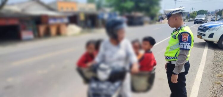 Satlantas Polres Mesuji Berikan Dikmas, Bagi Pengendara Yang Melanggar Lalulintas