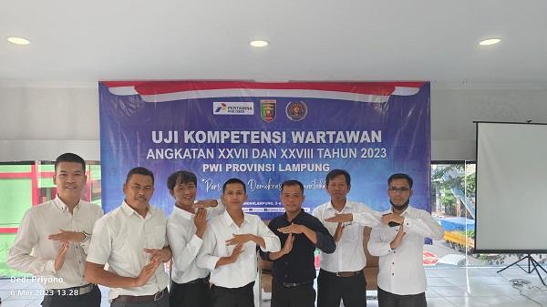 7 Wartawan PWI Tubaba Sandang Gelar Kompeten, Wira Harus Tanggung Jawab