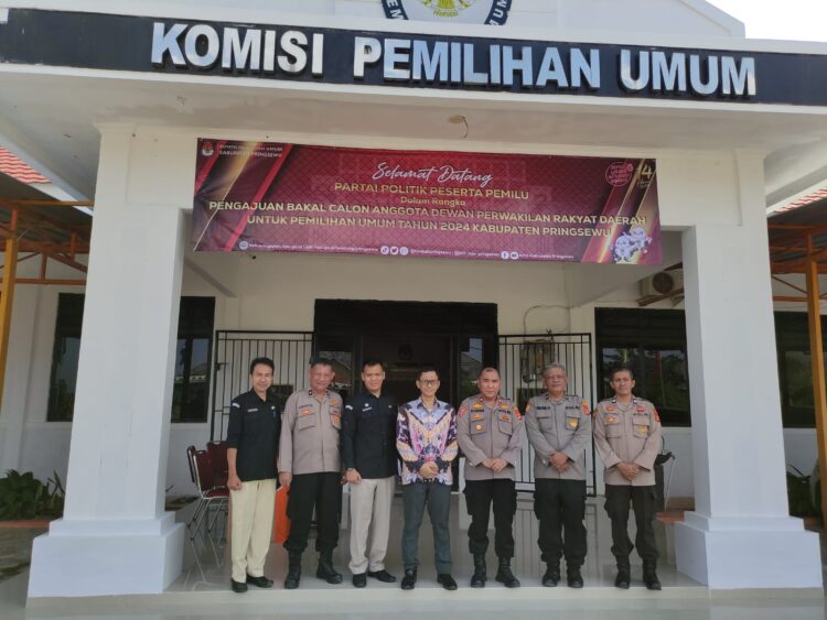 Polres Pringsewu-KPU Koordinasi Tahapan Pemilu dan Pilkada