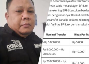 Ketua SMSI Keluhkan Mahalnya Biaya Transaksi Transfer BRI Link di Kelurahan Blambangan Umpu