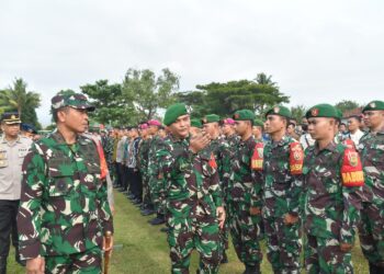 Kodim 0421/Lamsel, kerahkan 10 Koramil mendukung Pengamanan Kunjungan Kerja Presiden RI