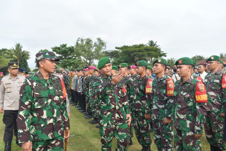 Kodim 0421/Lamsel, kerahkan 10 Koramil mendukung Pengamanan Kunjungan Kerja Presiden RI