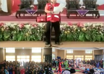 Sekretaris PMI Way Kanan lantik Pengurus Palang Merah Remaja Tingkat Madya/SLTP Se-kabupaten Way Kanan