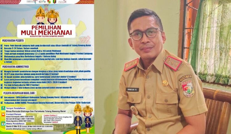 Disporapar Tubaba Buka Pendaftaran Pemilihan Muli Mekhanai 2023