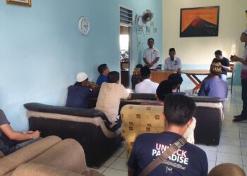 Anggota PWI Lampung Selatan dan Baznas Doa Bersama Kesembuhan Ujang Irawan