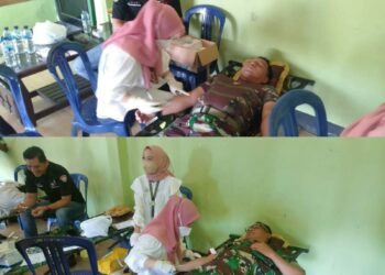Jaga Imunitas Tubuh, Anggota Kodim Way Kanan Suntik VIT-C