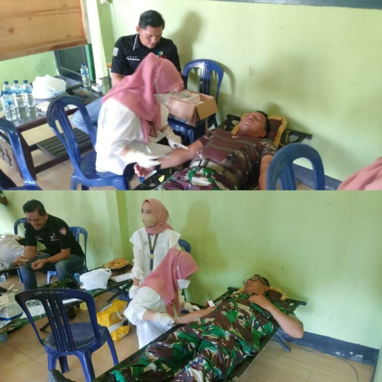Jaga Imunitas Tubuh, Anggota Kodim Way Kanan Suntik VIT-C